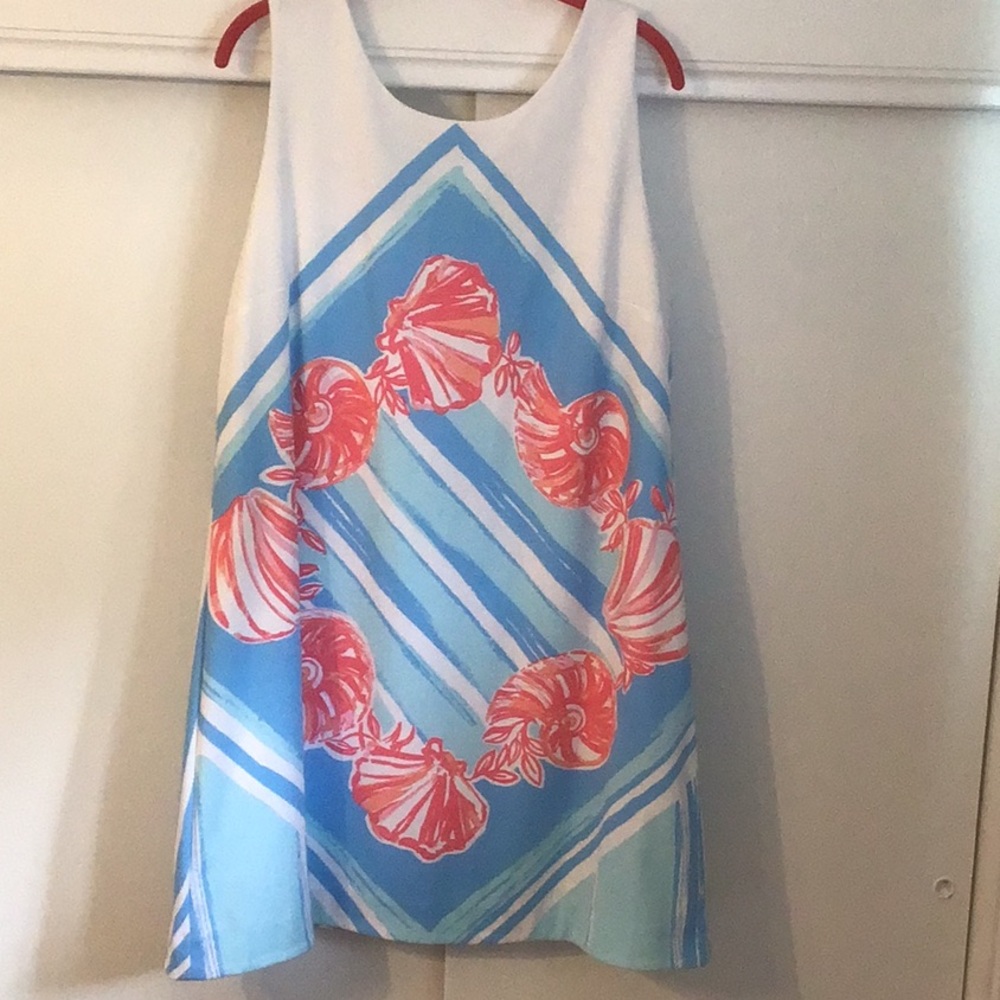 Lilly Pulitzer Sleeveless Dress. Zip up back. Size XL.